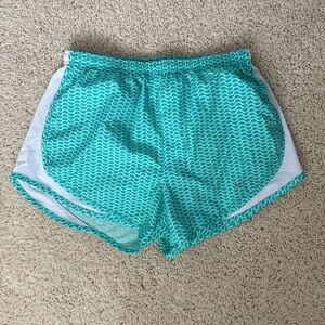 Nike Women's Teal Wave Pattern Shorts